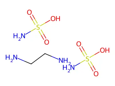Ethylenediammonium disulphamate structure