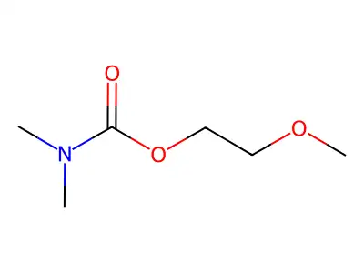 Carbamic acid, N,N-dimethyl-, 2-methoxyethyl ester structure
