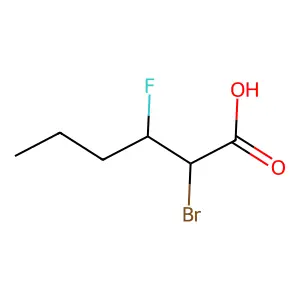 2-溴-3-氟己酸 structure