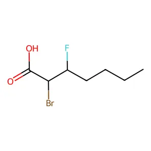2-溴-3-氟庚酸 structure