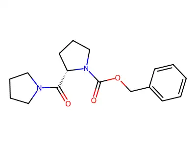 (R)-Benzyl 2-(pyrrolidine-1-carbonyl)pyrrolidine-1-carboxylate structure