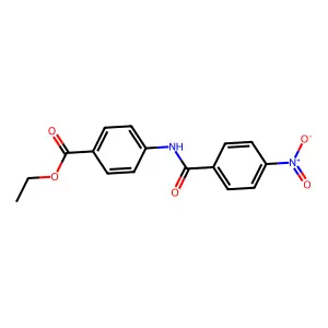 Ethyl 4-[(4-nitrobenzoyl)amino]benzoate structure