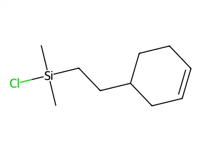 Chloro(2-(3-cyclohexen-1-yl)ethyl)dimethylsilane structure