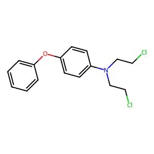 N,N-双(2-氯乙基)-4-苯氧基苯胺 structure