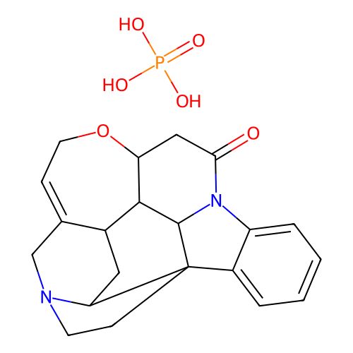 磷酸马钱子碱 structure