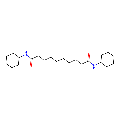 N,N'-二环己基癸二酰胺 structure
