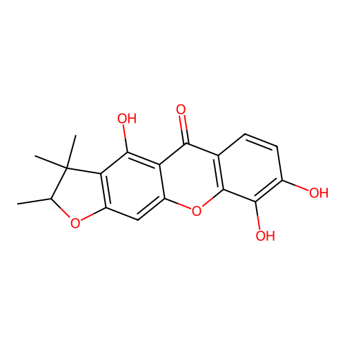 Toxyloxanthone C structure