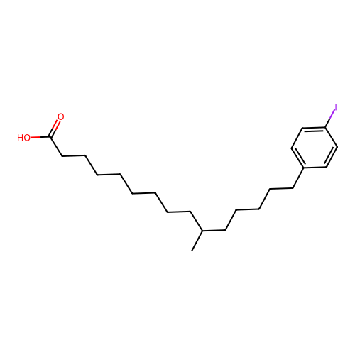 4-碘苯基-9-甲基十五烷酸 structure