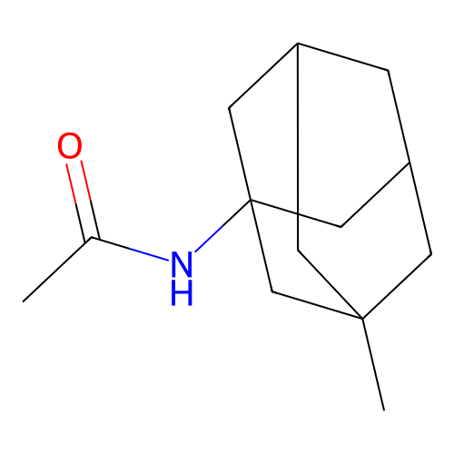 N-(3-甲基-1-金刚烷基)乙酰胺 structure
