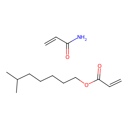 Isooctylacrylate Acrylamide structure