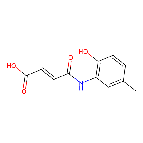 4-(2-Hydroxy-5-methylanilino)-4-oxobut-2-enoic acid structure