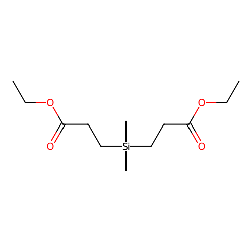 Diethyl 3,3'-(dimethylsilylene)dipropionate structure