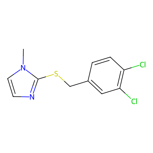 2-[(3,4-Dichlorophenyl)methylthio]-1-methylimidazole structure