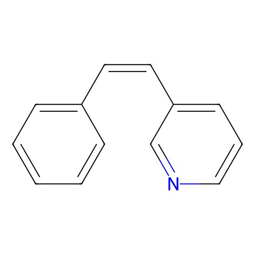 3-[(Z)-2-phenylvinyl]pyridine structure