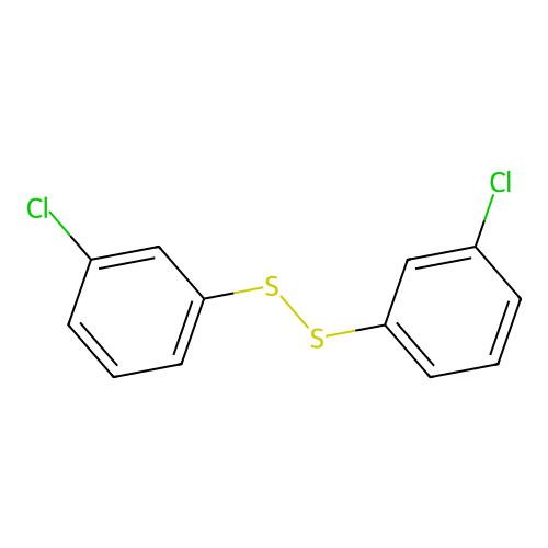 3,3'-Dichloro diphenyl disulfide structure