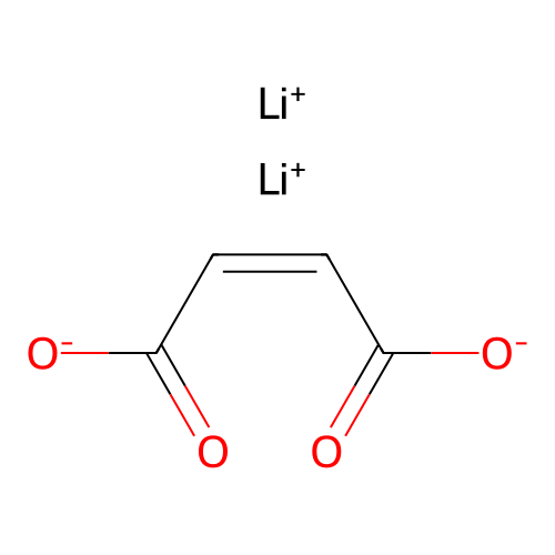 2-Butenedioic acid (2Z)-, lithium salt (1:2) structure