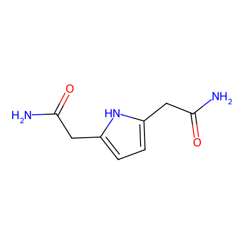 2-[5-(2-amino-2-oxoethyl)-1H-pyrrol-2-yl]acetamide structure