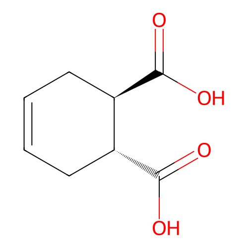 4-Cyclohexene-1,2-dicarboxylic acid, trans- structure