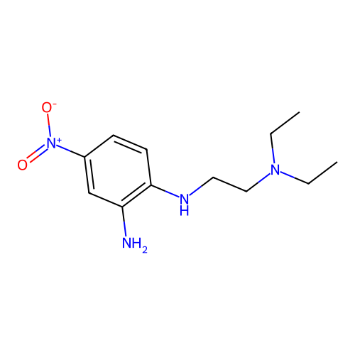 1-N-[2-(diethylamino)ethyl]-4-nitrobenzene-1,2-diamine structure