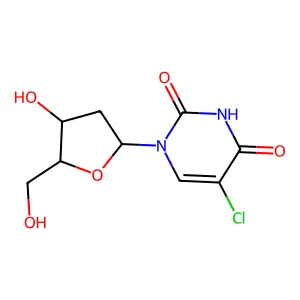 5-Chloro-2'-deoxyuridine structure