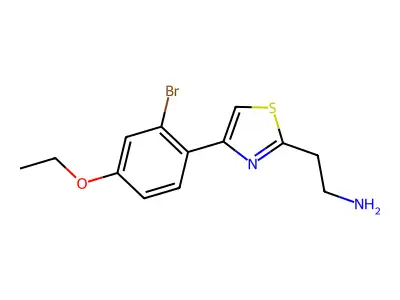 2-[4-(2-Bromo-4-ethoxyphenyl)-1,3-thiazol-2-yl]ethan-1-amine structure