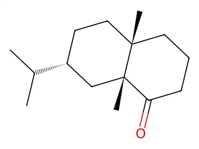 4a,8a-dimethyl-7-propan-2-yl-3,4,5,6,7,8-hexahydro-2H-naphthalen-1-one structure