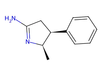 1-Pyrroline, 2-amino-5-methyl-4-phenyl-, (Z)- structure