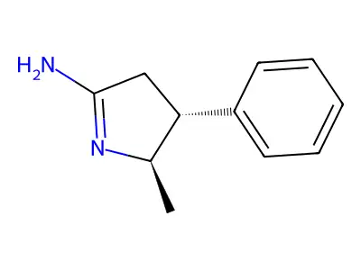 1-Pyrroline, 2-amino-5-methyl-4-phenyl-, (E)- structure