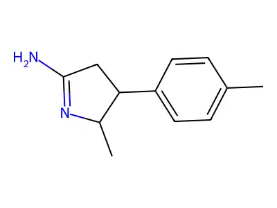2H-Pyrrol-5-amine, 3,4-dihydro-2-methyl-3-(4-methylphenyl)- structure