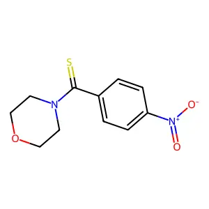 Morpholin-4-yl(4-nitrophenyl)methane-1-thione structure