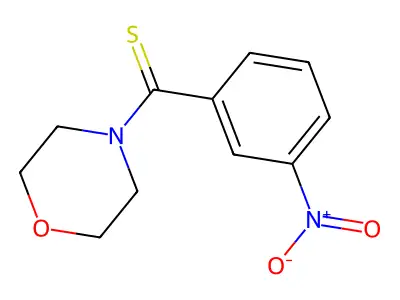 3-Nitrophenylmorpholino thioketone structure