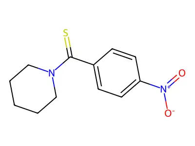 p-Nitrothiobenzopiperidide structure
