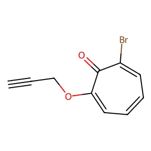 2-Bromo-7-prop-2-ynoxycyclohepta-2,4,6-trien-1-one structure