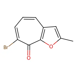 7-Bromo-2-methylcyclohepta[b]furan-8-one structure
