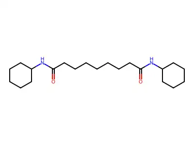 N,N'-dicyclohexylnonanediamide structure