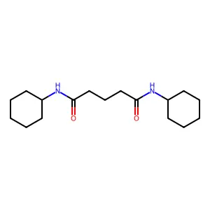 N,N'-dicyclohexylpentanediamide structure