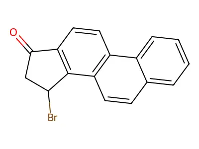 15-Bromo-15,16-dihydro-17H-cyclopenta(a)phenanthren-17-one structure