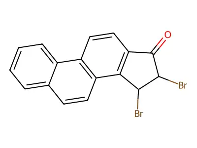 15,16-Dibromo-15,16-dihydro-17H-cyclopenta(a)phenanthren-17-one structure