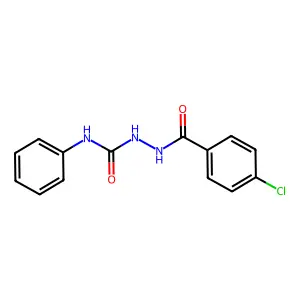 2-(4-chlorobenzoyl)-N-phenylhydrazinecarboxamide structure