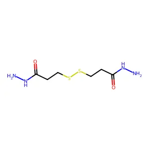 3,3'-Dithiobis(propanoic acid) 1,1'-dihydrazide structure