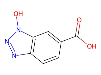 1-hydroxy-1H-1,2,3-benzotriazole-6-carboxylic acid structure