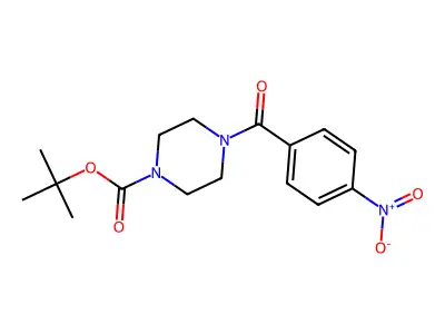 Tert-butyl 4-(4-nitrobenzoyl)piperazine-1-carboxylate structure