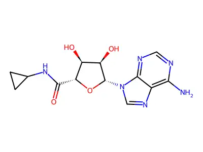 5'-(N-环丙基)甲酰胺基腺苷 structure
