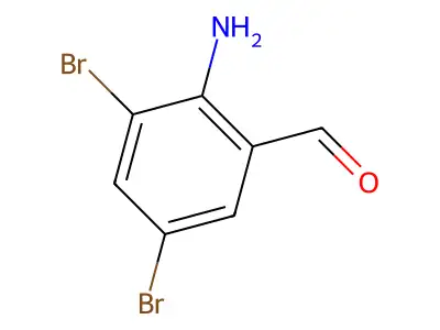 2-Amino-3,5-dibromobenzaldehyde structure