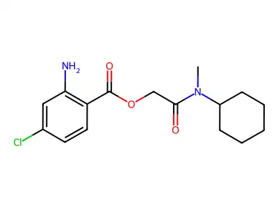 [2-[Cyclohexyl(methyl)amino]-2-oxoethyl] 2-amino-4-chlorobenzoate structure