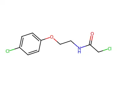 2-chloro-N-[2-(4-chlorophenoxy)ethyl]acetamide structure