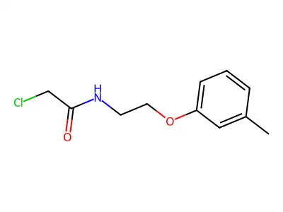 2-chloro-N-(2-(3-methylphenoxy)ethyl)acetamide structure