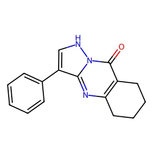 3-phenyl-5,6,7,8-tetrahydro-1H-pyrazolo[5,1-b]quinazolin-9-one structure
