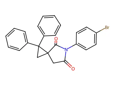 5-(4-Bromophenyl)-1,1-diphenyl-5-azaspiro[2.4]heptane-4,6-dione structure