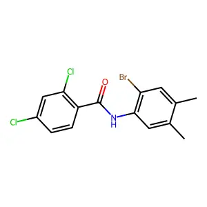N-(2-bromo-4,5-dimethylphenyl)-2,4-dichlorobenzamide structure